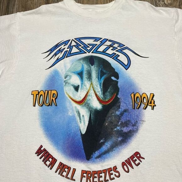 Vintage 1994 Eagles When Hell Freezes Over Tour Shirt Size XL Band Music - Picture 3 of 10